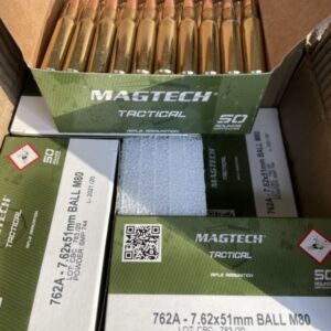 MagTech 7.62x51mm Ammo M80 Ball 147 Grain Full Metal Jacket. 400 round case