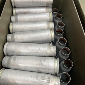 20mm Vulcan fired steel cases grade 1, pack of 10