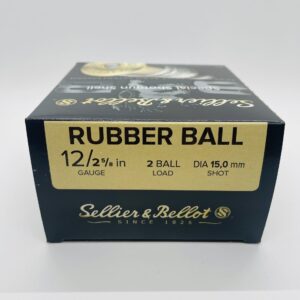 Sellier & Bellot 12 Gauge Rubber ball ammo. 25 round box.