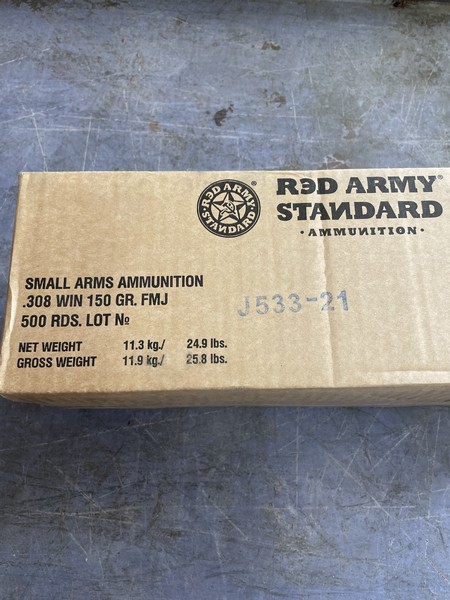 Red Army Standard 7.62x51 (308). 20 round box - Image 4