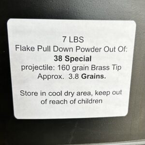 38 Special Powder. 7lbs