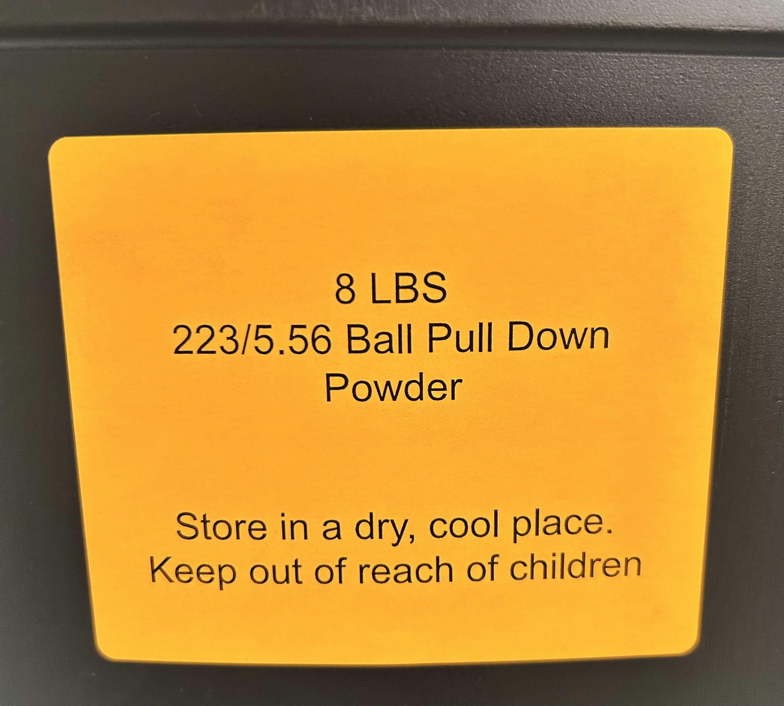 223/5.56 Pull Down Powder. 8 LBS