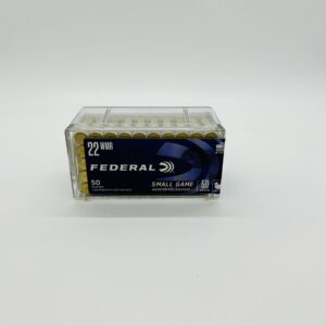 Federal Game-Shok 22 Winchester Magnum Rimfire (WMR) Ammo 50 Grain Jacketed Hollow Point. 50 rounds