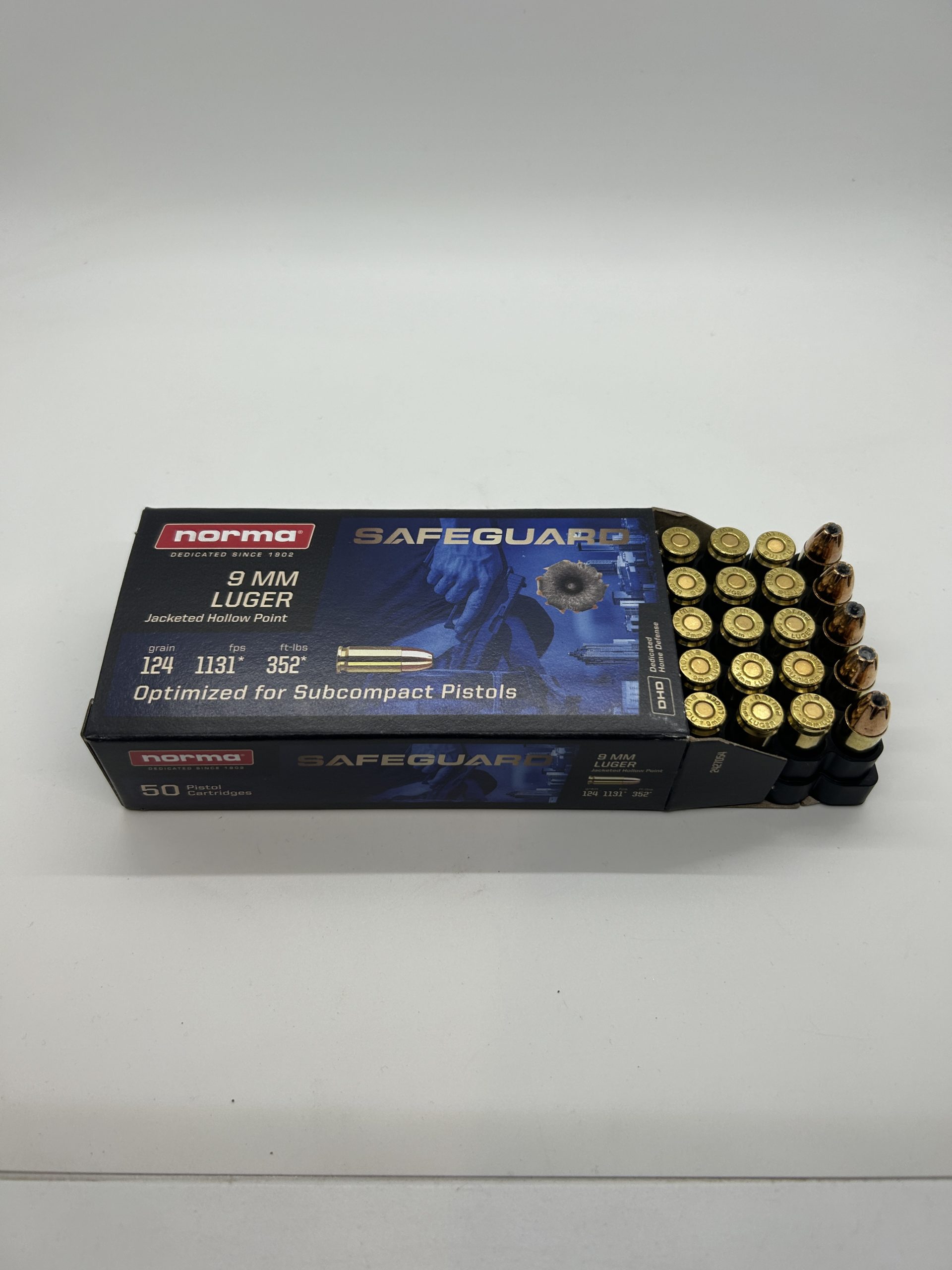 9MM LUGER NORMA SAFEGUARD 124 GR. JHP. - Image 2