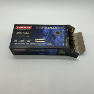 .380 AUTO NORMA SAFEGUARD 88 GR. JHP.