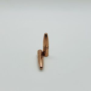 .308 Dia 220 Grain TMC Flat Base Plated Ball Bullets with Cannelure.