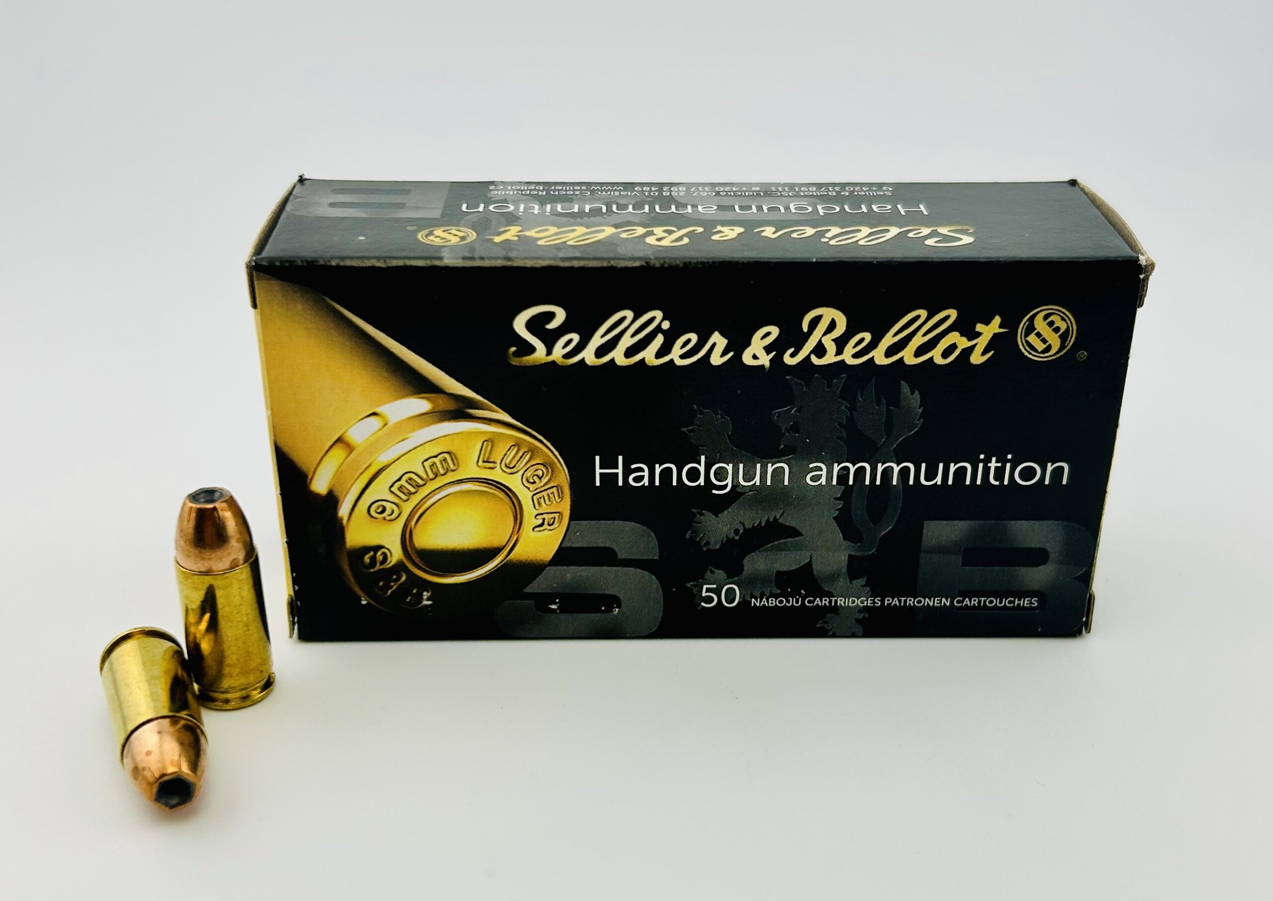 9 mm LUGER S&B 124 GR. JHP.
