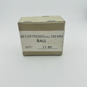 308 Ball Ammo Pre 1986 Israeli. 20 Round Box.