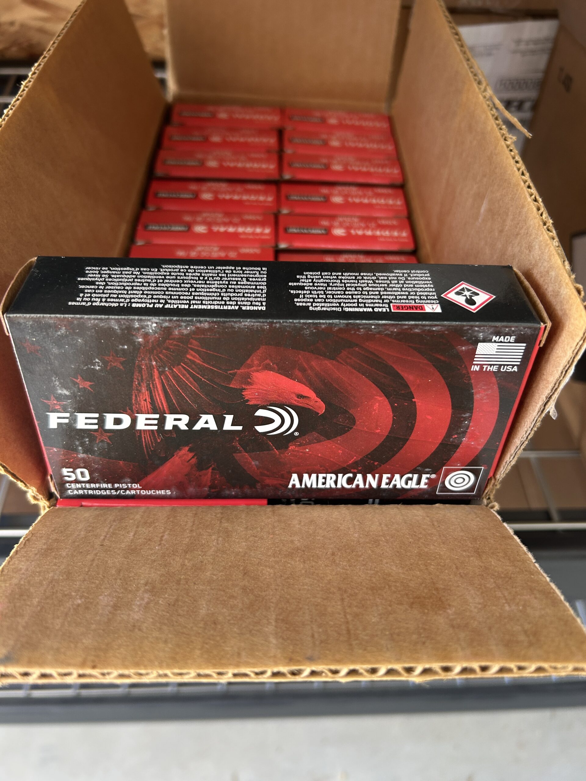 FEDERAL AMERICAN EAGLE 25 AUTO 50 GRAIN FMJ. 50 RD BOX.