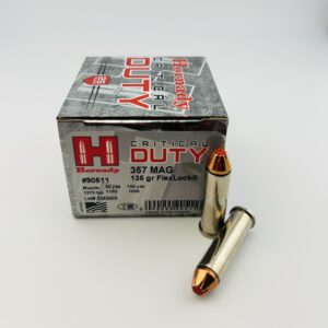 Hornady Critical Duty 357 Magnum Ammo 135 Grain Hornady FlexLock Polymer Tip Box of 25