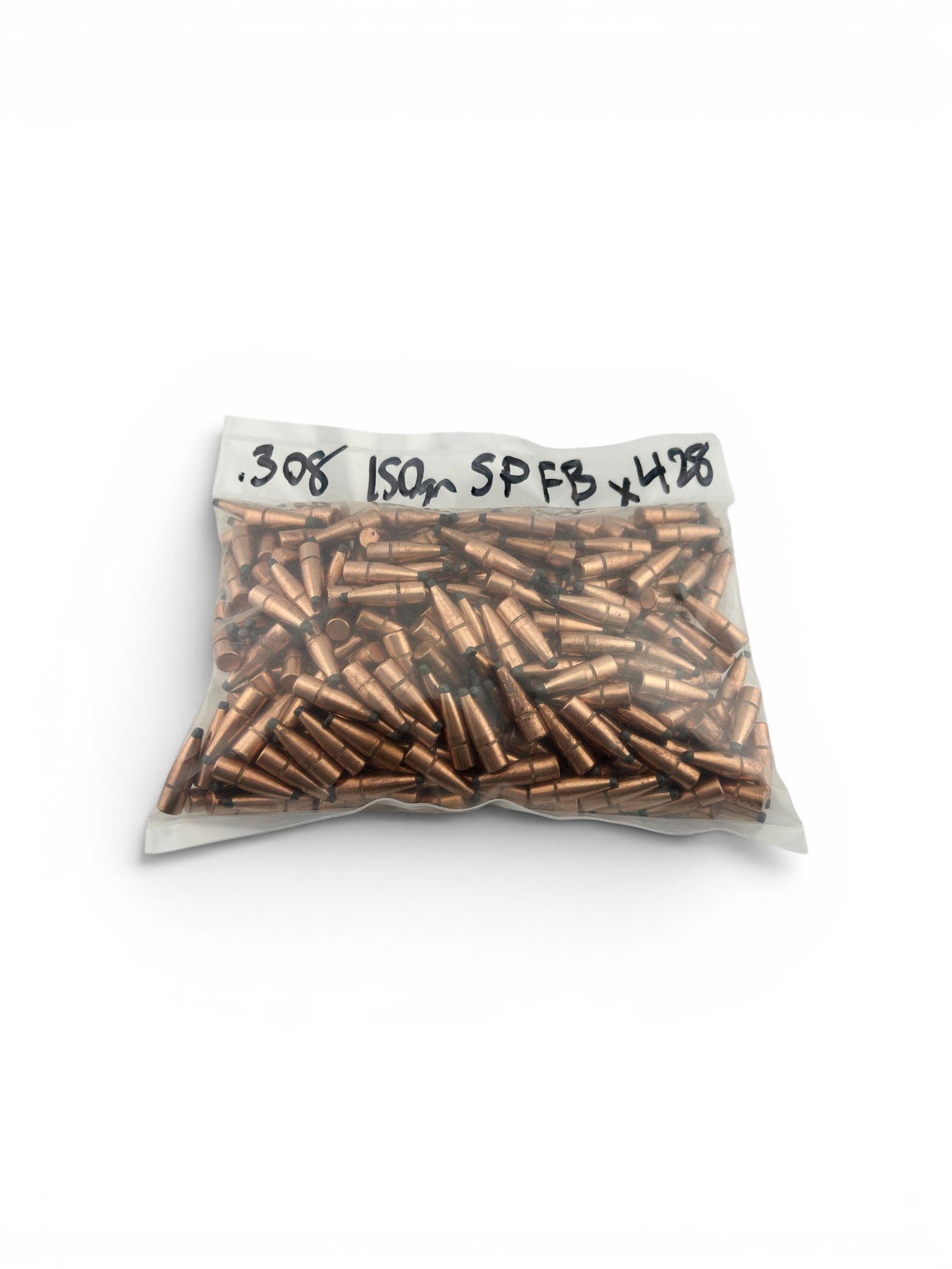 .308 Dia. 150 Grain Soft Point, Flat Base, Projectiles. 428 Pack