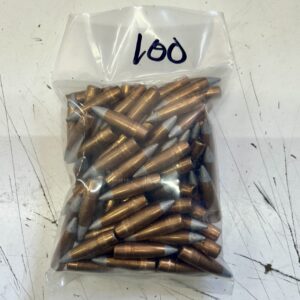 7.62X54R Russian Silver Tip 148 Grain Ball Projectiles. 100 Round Bag.