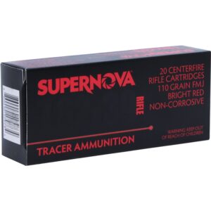 Supernova Red Tracer 7.62X39 Ammunition 110 Grain Full Metal Jacket. 20 RDS
