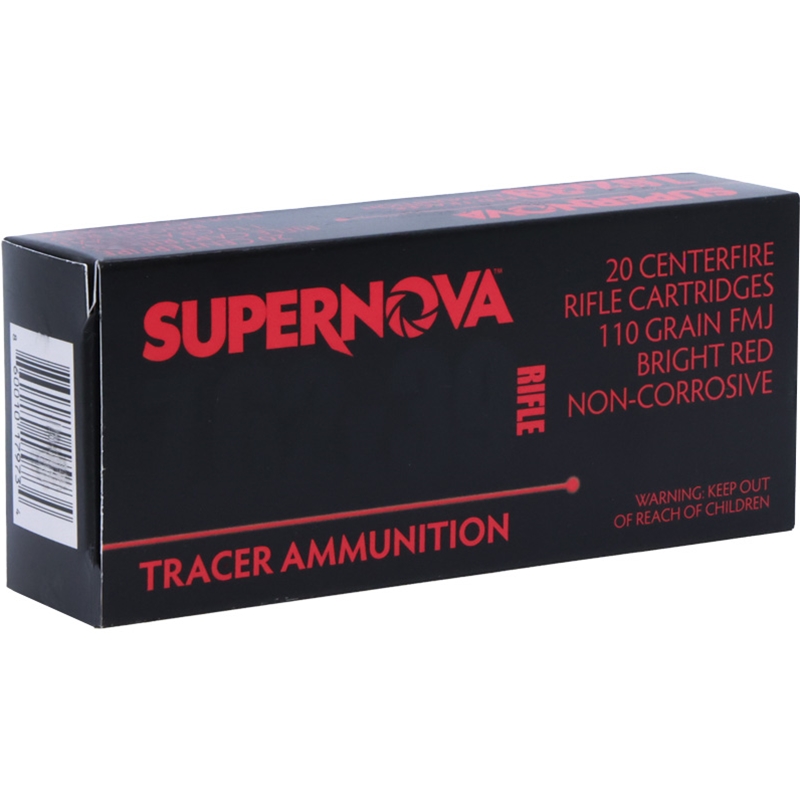 Supernova Red Tracer 7.62X39 Ammunition 110 Grain Full Metal Jacket. 20 RDS
