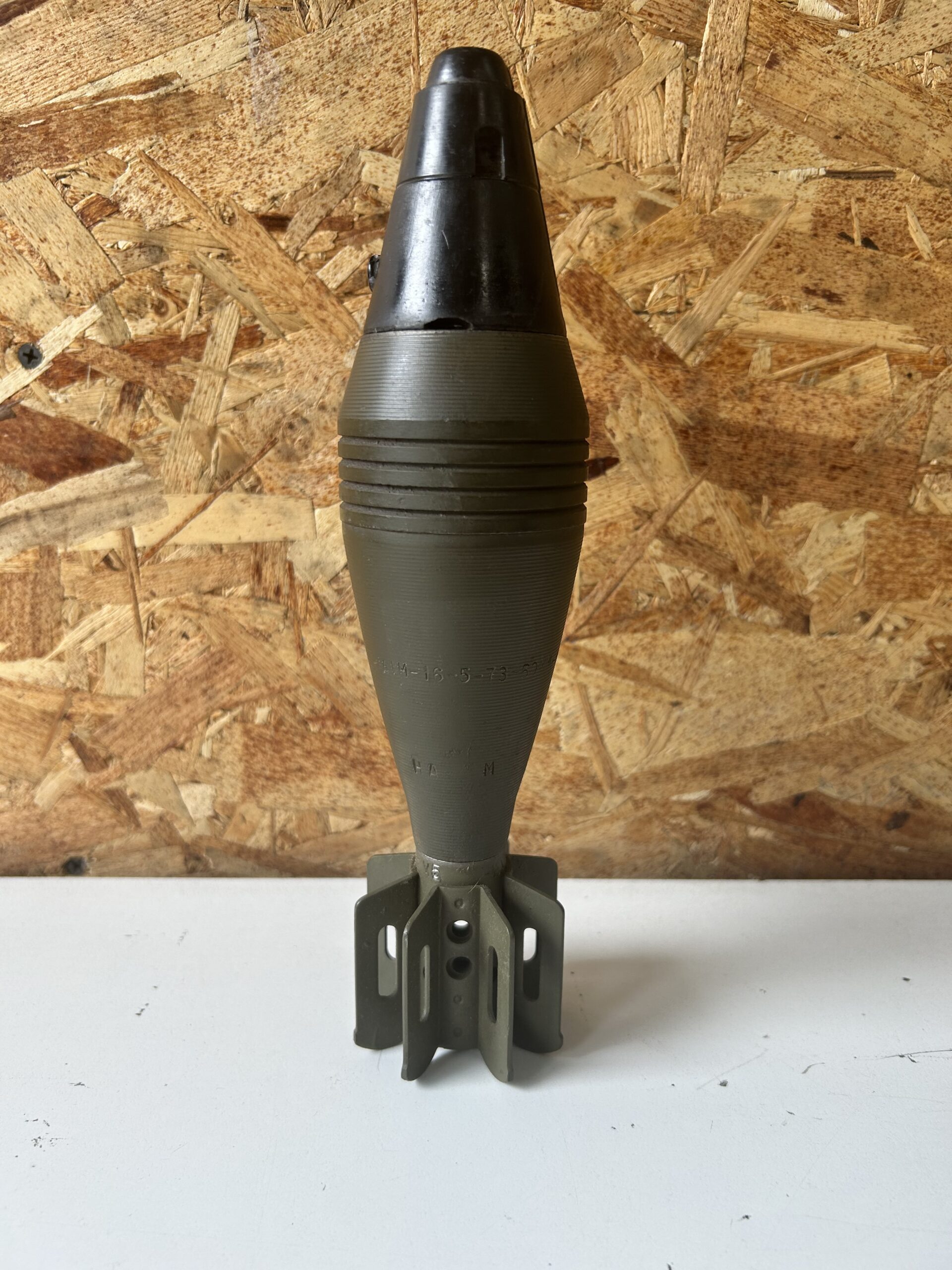 60mm Mortar with Tail Fin.