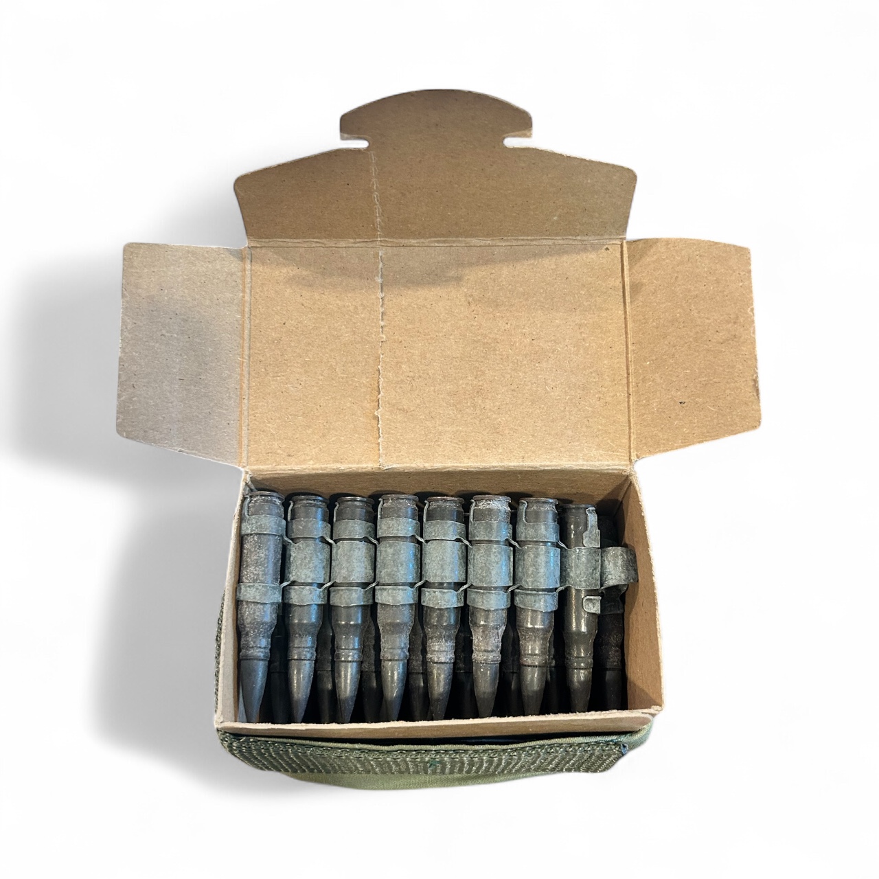 7.62mm M172 Inert Dummy Cartridges, Linked M13, In Bandoleers Cartons. 200 Round Original Can. - Image 4