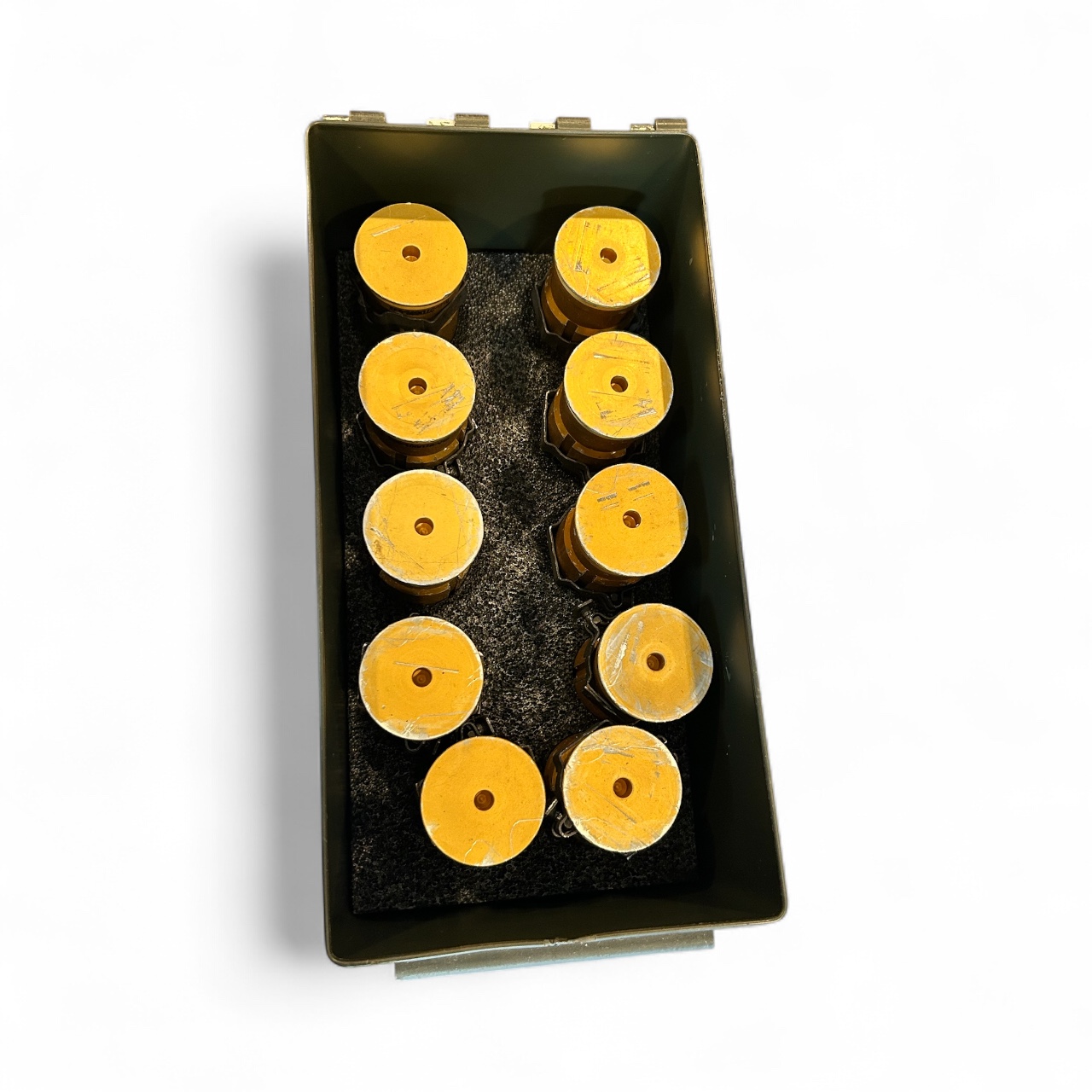40MM Dummy Cartridges-M922A1 Linked (10 Round, Original Ammo Can, Lot MA97D001-001) - Image 4