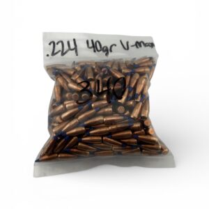 .224 40 Grain V-Max (Blue Tip) Pull Down Projectiles. 340 Pack