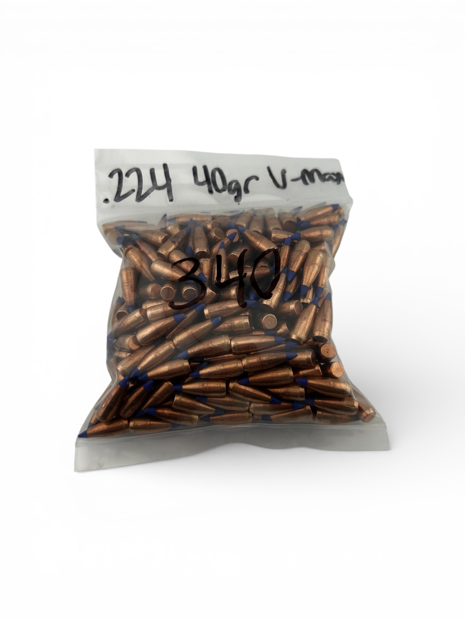 .224 40 Grain V-Max (Blue Tip) Pull Down Projectiles. 340 Pack