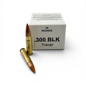 .300 Blackout Tracer Ammo Loaded with M62 Tracer Projectiles – 30 Rounds (7.62x35mm)