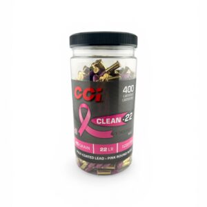 CCI Clean .22 Long Rifle Ammo 40 Grain High Velocity Pink Lead Round Nose - 400 Rounds