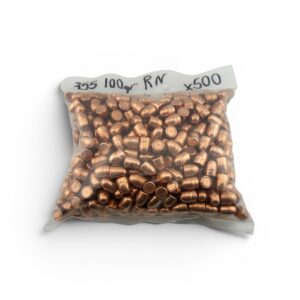 0.355 Diameter 100 GRAIN ROUND NOSE PULL-DOWN BULLETS. 400 pack.