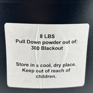 300 ACC Blackout Pull Down Powder. 8 LBS