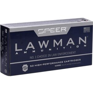 Speer Lawman 380 ACP AUTO Ammo 95 Grain Total Metal Jacket.